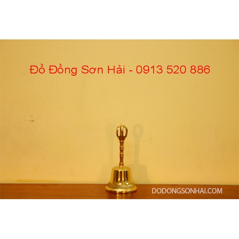 Chuông đồng Đài Loan, linh chuông cao 17cm, mã D408