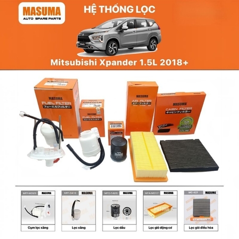 Combo lọc dầu nhớt, lọc gió, lọc xăng Mitsubishi Xpander 2018-2026