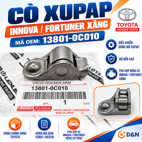 Cò xupap Toyota Innova, Fortuner, Hiace, Prado 2006-2015 máy xăng | 13801-0C010