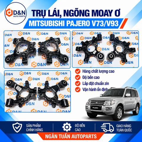 Trụ lái sau, ngõng moay ơ sau mitsubishi pajero V73, V93