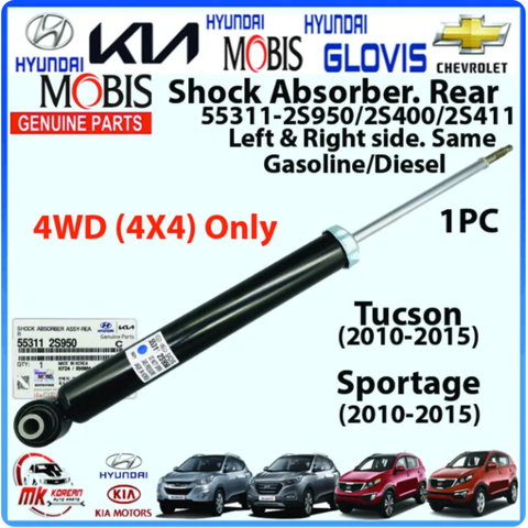 Giảm xóc sau, phuộc sau Huyndai Tucson, Kia Sportage 2010-2015 (4x4) | 55311-2S400, 55311-2S411, 55311-2S950