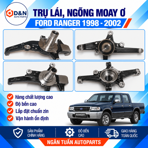 Trụ lái, ngõng moay ơ Ford Ranger 1998-2008 | UH74-33-020, UH74-33-030