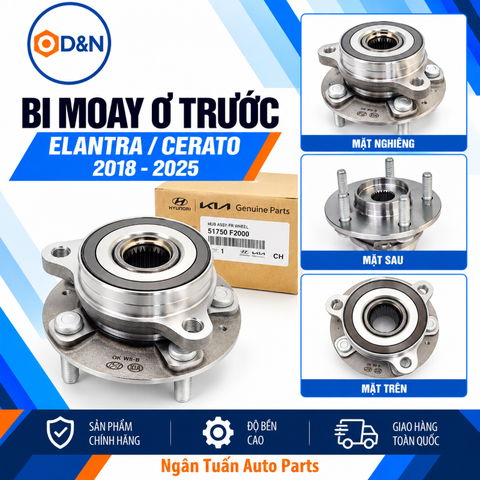 Bi moay trước, bạc đạn bánh trước Elantra, I30, Cerato, Seltos 2018-2025 | 51750-F2000, 51730-M6000