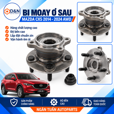 Bi moay ơ sau, bạc đạn bánh sau CX5 2014-2024 AWD | KD352615X, KD352615XB, KD352615XC