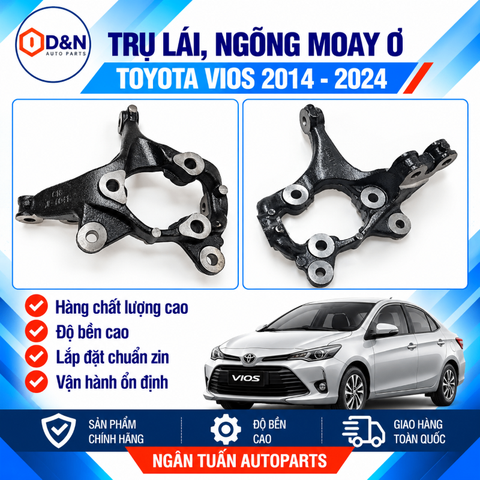 Trụ lái, ngõng moay ơ Toyota Vios, Yaris 2014-2024 | 43211-0D250 43212-0D250