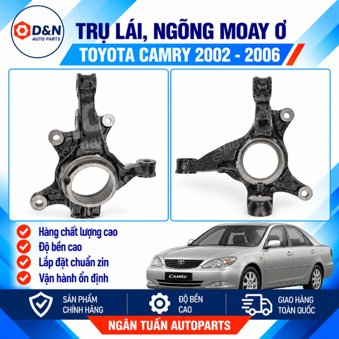 Trụ lái, ngõng moay ơ Toyota Camry Acv30 2002-2006 | 43211-39045 43212-39045 43211-58010, 43212-58010