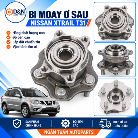 Bi Moay Ơ Sau, Bạc Đạn Bánh Sau Nissan Xtrail T31, Qashqai, Renault Koleos 2007-2015