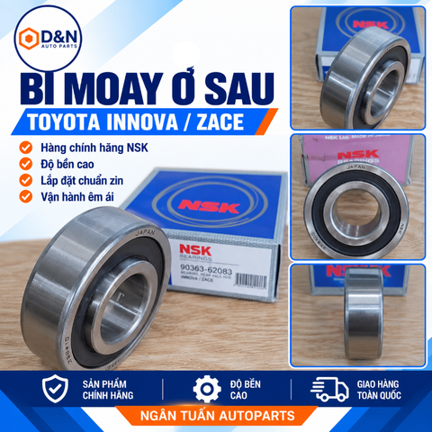 Bi moay ơ sau, bạc đạn bánh sau Toyota Innova, Zace | 04421- 30081, 90363- T0008