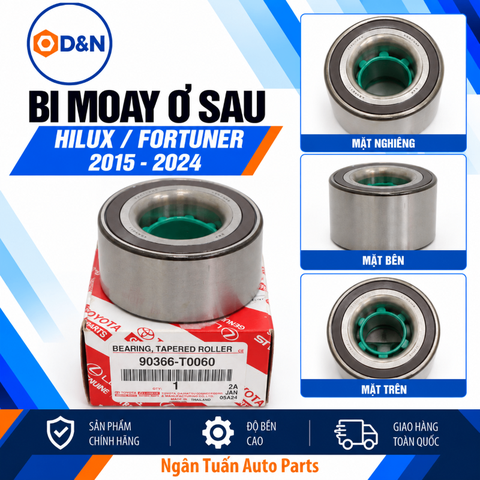 Bi Moay Ơ Sau, Bạc Đạn Bánh Sau Toyota Hilux, Fortuner 2015- 2024 | 90366-T0060, 90366-F0001