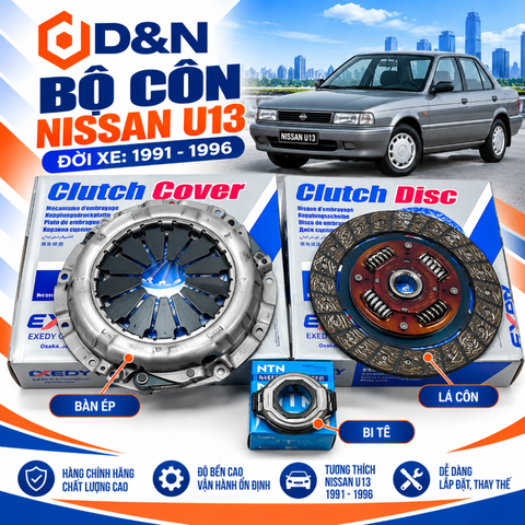 Bộ Côn Ly Hợp Nissan Bluebird U13 2.0 SSS 1993-1997