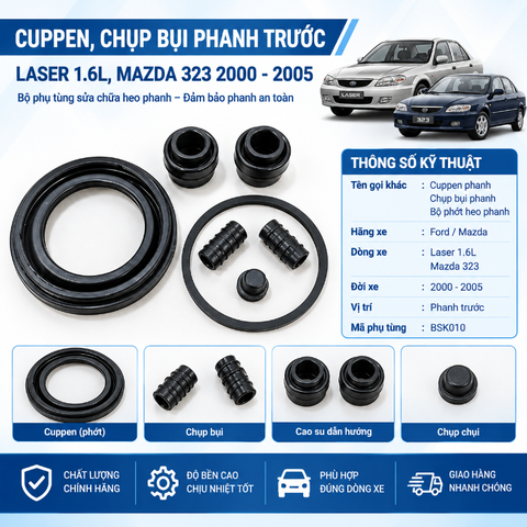 Cuppen, Chụp Bụi Phanh Trước Laser 1.6l, Mazda 323 2000-2005
