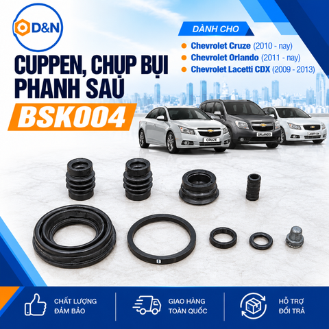 Cuppen, Chụp Bụi Phanh Sau Cruze, Orlando, Lacetti cdx 2009-2018