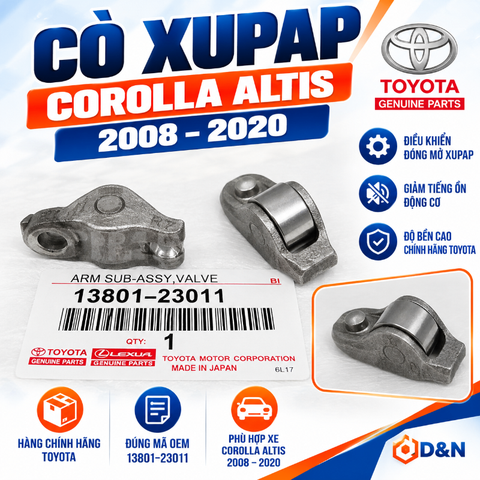 Cò xupap Toyota Corolla Altis, Vios 2008-2020 | 13801-23011