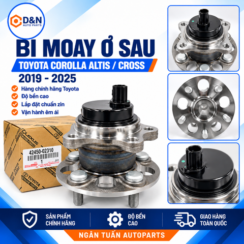 Bi moay ơ sau, bạc đạn bánh sau Toyota Corolla Altis/ Cross 2020-2025 (ZWE211L) | 42450-02310