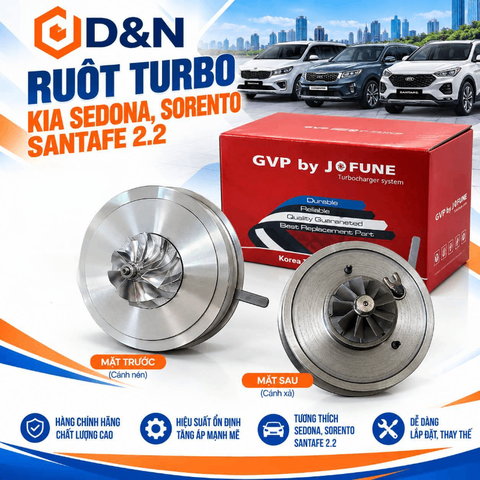 Ruột Turbo/ tu bô Kia Sedona, Sorento, Santafe 2.2 2013-2020