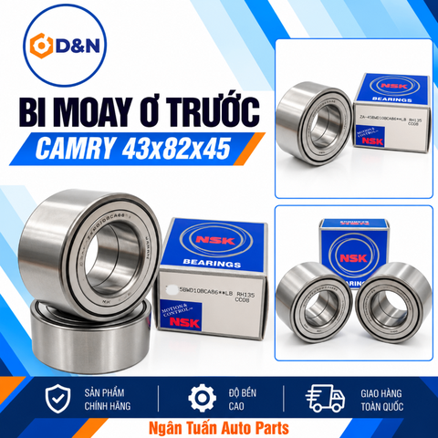 Bi moay ơ trước, bạc đạn bánh trước Toyota Camry, Es300, Rx300 1990-2006 (43x82x45) | 90080-36021, 90080-36078, 90080-36177, 90369-43008, 90369-43009