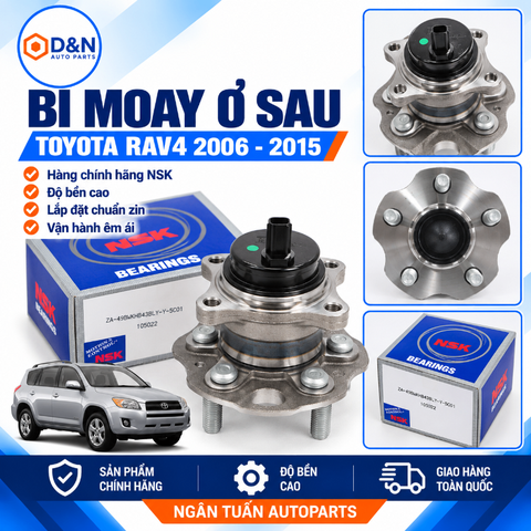 Bi Moay Ơ Sau, Bạc Đạn Bánh Sau Toyota Rav4 2006-2020 | 49BWKHS40N-Y-5C01, 42410-42040