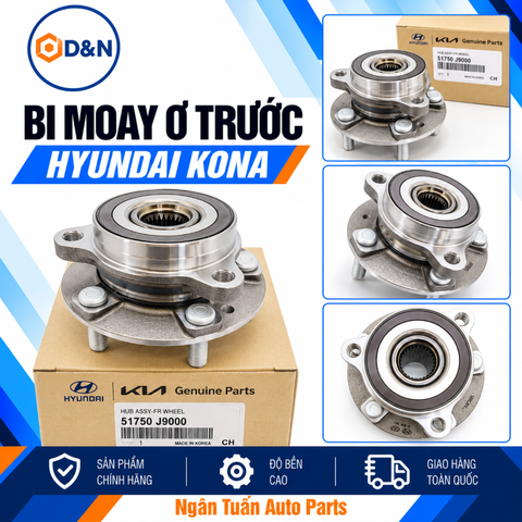 Bi moay trước, bạc đạn bánh trước Hyundai Kona 2018-2025 chính hãng | 51750-J9000
