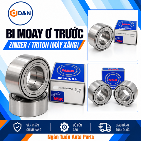 Bi moay ơ trước, bạc đạn bánh trước Mitsubishi Zinger, Triton 2008-2017 máy xăng | 40x75x50