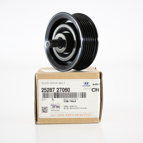 Bi tỳ, puly tỳ curoa tổng Kia Sedona, Sorento 2010-2025 (Có rãnh) | 25287-27060, 2528727060