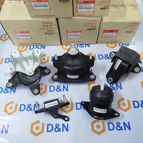 Bộ cao su chân máy Honda Accord/ Crv 2.4L 2007-2012 | 50870-TA0-A03, 50822-T5R-A01, 50810-TA0-A01, 50820-TA0-A01, 50850-TA0-A01