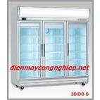 TỦ TRƯNG BÀY 3 CÁNH CÓ ĐỘ ẨM (BẠC) 3D/D2C1F-S