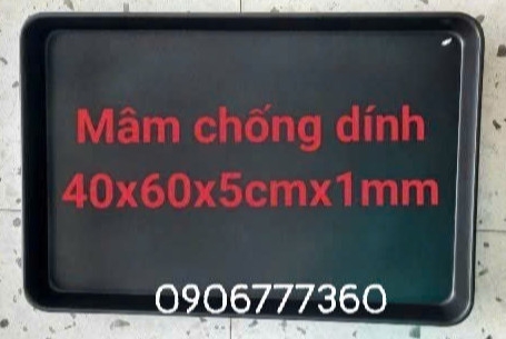 Khay Nướng Bánh 400x600x50mm (Chống dính)