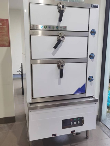 Tủ hấp hải sản 3 ngăn dùng gas