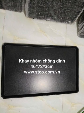 Khay Nướng Bánh 460x720x30mm (Chống dính)