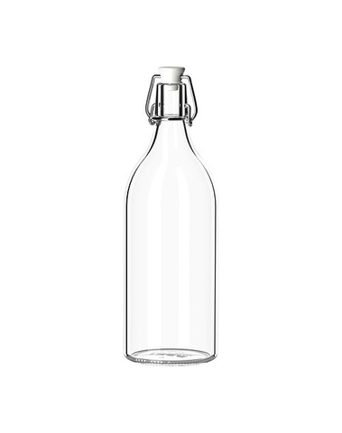 CHAI THỦY TINH QUAI SẮT KORKEN IKEA 1L