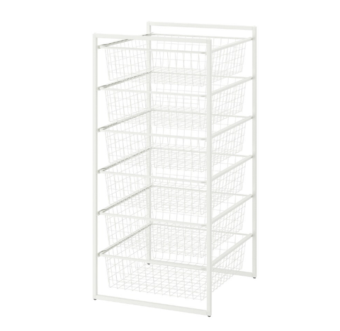 BỘ KHUNG GIỎ LƯU TRỮ JONAXEL IKEA - TRẮNG 50x51x104 cm