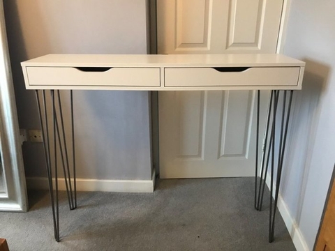 KỆ NGĂN KÉO CÓ CHÂN EKBY ALEX IKEA - TRẮNG 119X29 cm