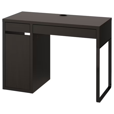 BÀN ĐƠN MICKE IKEA - ĐEN NÂU 105x50 cm