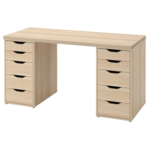 BÀN LÀM VIỆC LAGKAPTEN / ALEX IKEA - TRẮNG 140x60 cm