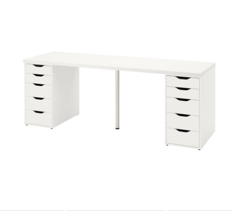 BÀN LÀM VIỆC LAGKAPTEN / ALEX IKEA - TRẮNG 200x60 cm