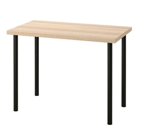 BÀN LÀM VIỆC LINNMON / ADILS IKEA - MÀU SỒI / ĐEN 100x60 cm