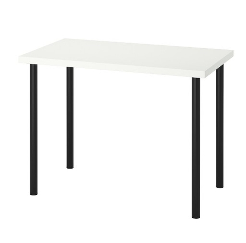 BÀN LÀM VIỆC LINNMON / ADILS IKEA - TRẮNG / ĐEN 100x60 cm