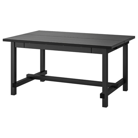 BÀN MỞ RỘNG NORDVIKEN IKEA - ĐEN 152 / 223x95 cm