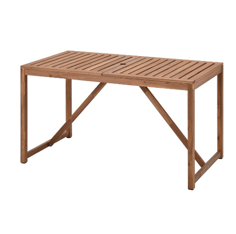 BÀN NGOÀI TRỜI NÄMMARÖ IKEA - NÂU NHẠT 140x75 cm