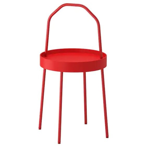 BÀN PHỤ BURVIK IKEA - ĐỎ 38 cm