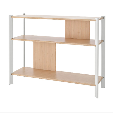 BÀN PHỤ JÄTTESTA IKEA - TRẮNG/TRE 95x30 cm