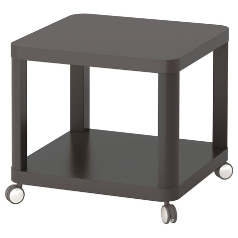 BÀN PHỤ CÓ BÁNH XE TINGBY IKEA - XÁM 50x50 cm