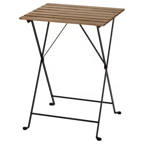 NỘI THẤT THÔNG MINH BÀN GẤP NGOÀI TRỜI TÄRNÖ IKEA - NÂU / ĐEN 55x54 cm