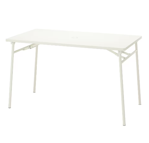 NỘI THẤT THÔNG MINH BÀN GẬP NGOÀI TRỜI TORPARÖ IKEA - TRẮNG 130x74 cm