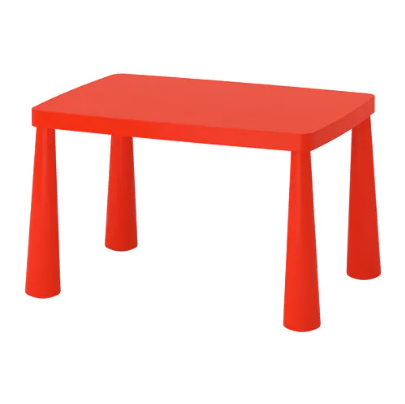 BÀN TRẺ EM MAMMUT IKEA - ĐỎ 77x55 cm