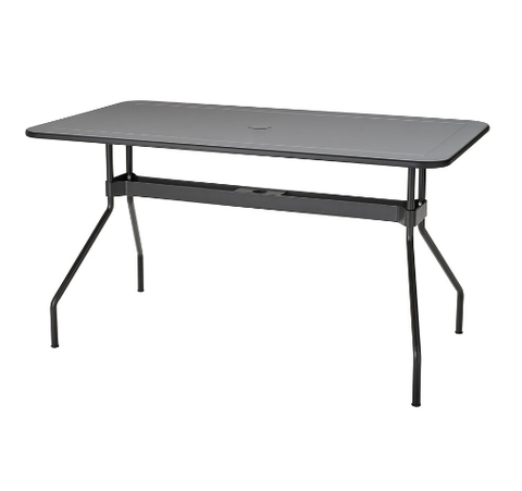 BÀN NGOÀI TRỜI VIHOLMEN IKEA - XÁM ĐEN 135x74cm