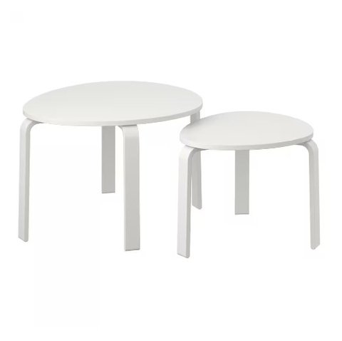 BỘ 2 BÀN SVALSTA IKEA - TRẮNG