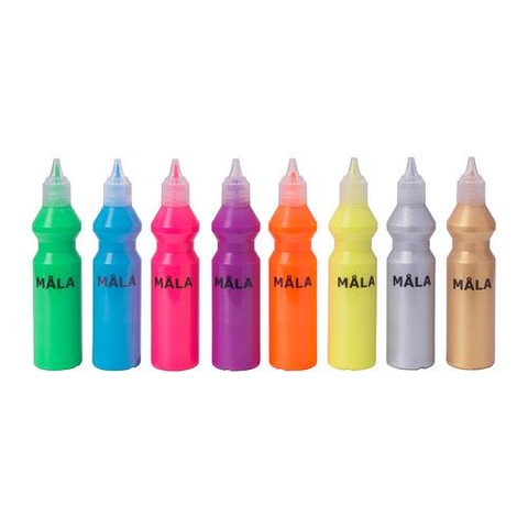 BỘ 8 BÚT MÀU HUỲNH QUANG MÅLA IKEA