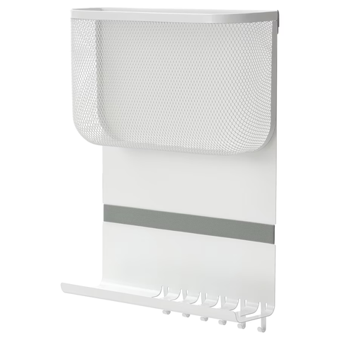 GIÁ LƯU TRỮ TREO TƯỜNG CÓ MÓC DRÖNJÖNS IKEA - TRẮNG 30x10x43 cm