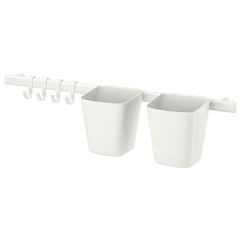 BỘ THANH MÓC GIỎ TREO SUNNERSTA IKEA - TRẮNG